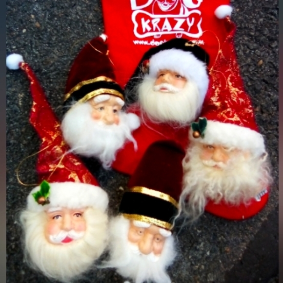 Santa head Christmas ornaments - Picture 1 of 9
